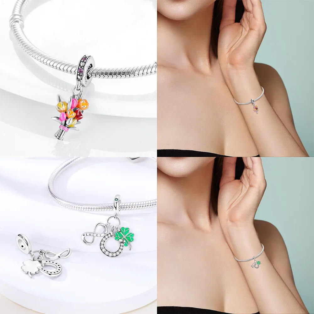 925 Sterling Silver Camera Charms Beads Fit Original Bracelets Bag Keychain Charms Beads Pendant Diy Women Jewelry Gift
