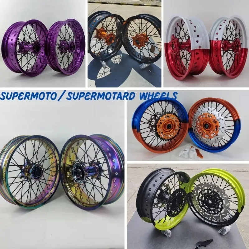 2025 نمط جديد مخصص 21/19/18/17/16/12 بوصة حافة إندورو عجلات الدراجة النارية موتوكروس MX عجلات #6