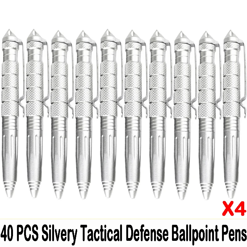 5/40 PCS High Quality Metal Military Tactical Ballpoint Pens Glass Breaker Self Defense School Office Supplies Stationery