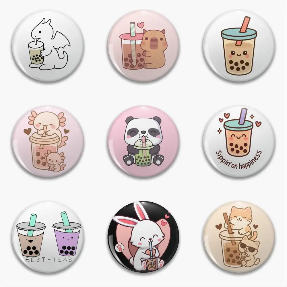 bubo tea Anime Brooch Bag Clothing Hat Badge Accessories Jewelry Gifts