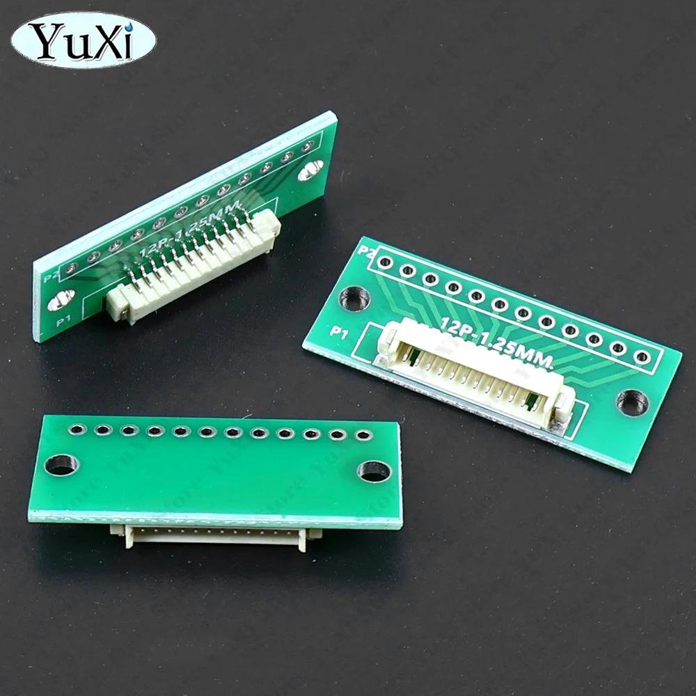 1-10pcs 1.25 To Dip 2.54 Circuit Board 1.25mm Spacing Horizontal Paste Terminal Socket Test Board 4P 6P 8P 10P 12P Adapter Boar