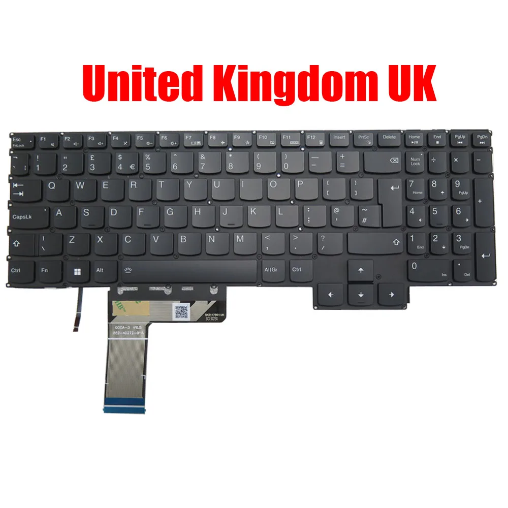 Imagem -04 - Teclado Portátil com Retroiluminação para Lenovo Lenovo Legion s7 16aph8 s7 16irh8 82y4 82y3 Inglês us Reino Unido uk Japonês jp ja Novo