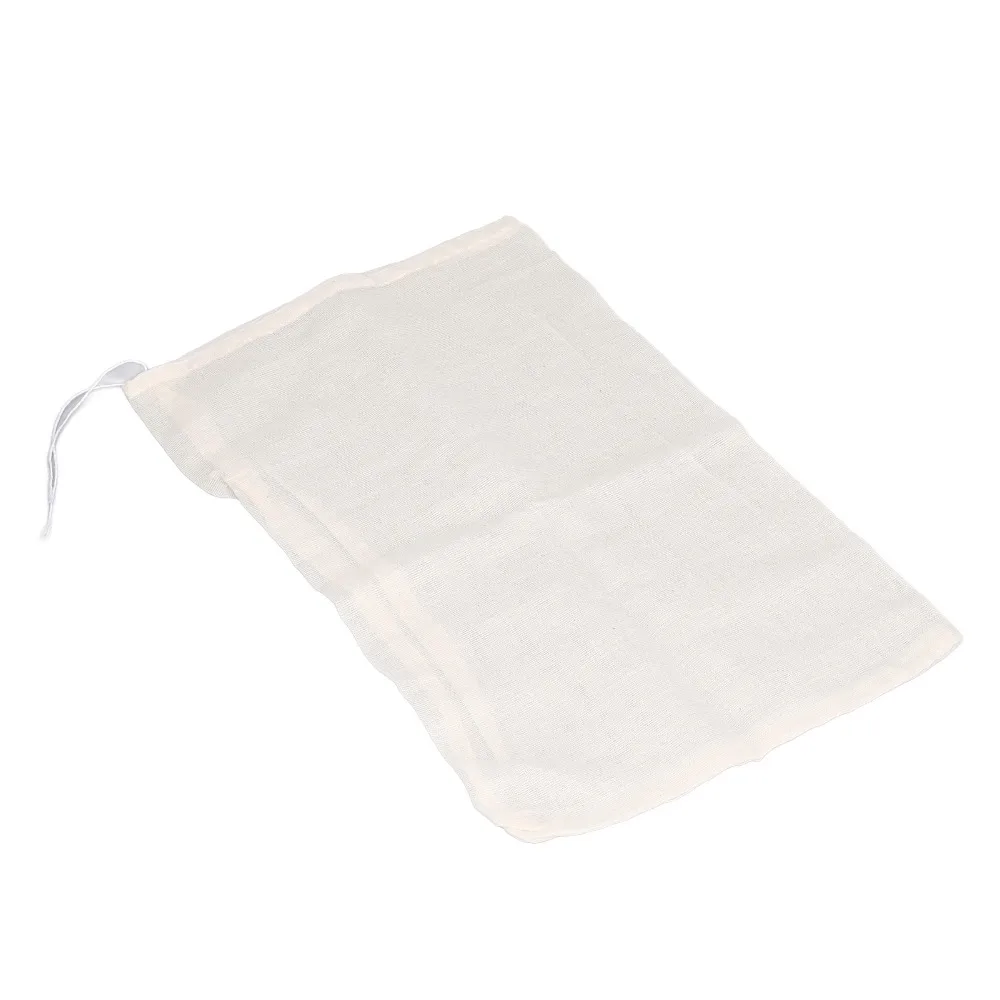 50 PCS SET 7.9 x 11.8 in Cotton Drawstring Bag Nature Cotton Large Size Muslin Drawstring Bag 20x30cm Spices Filter Bag