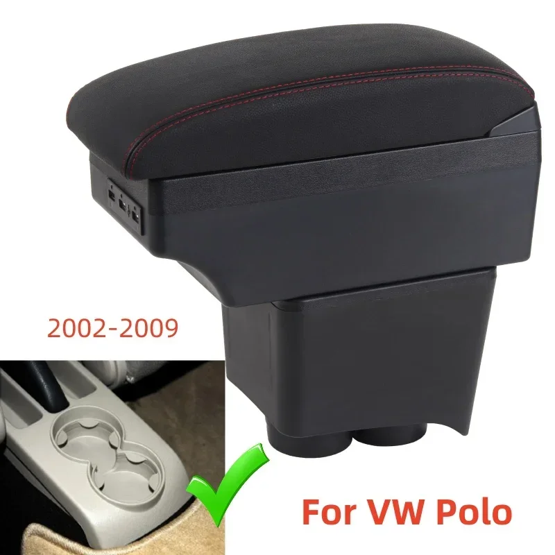 Armrest Box for Volkswagen VW Polo Mk4 2002 2004 2005 2006 2007 2008 2009 Polo Vivo 2010 Arm Rest Center Console Storage Box