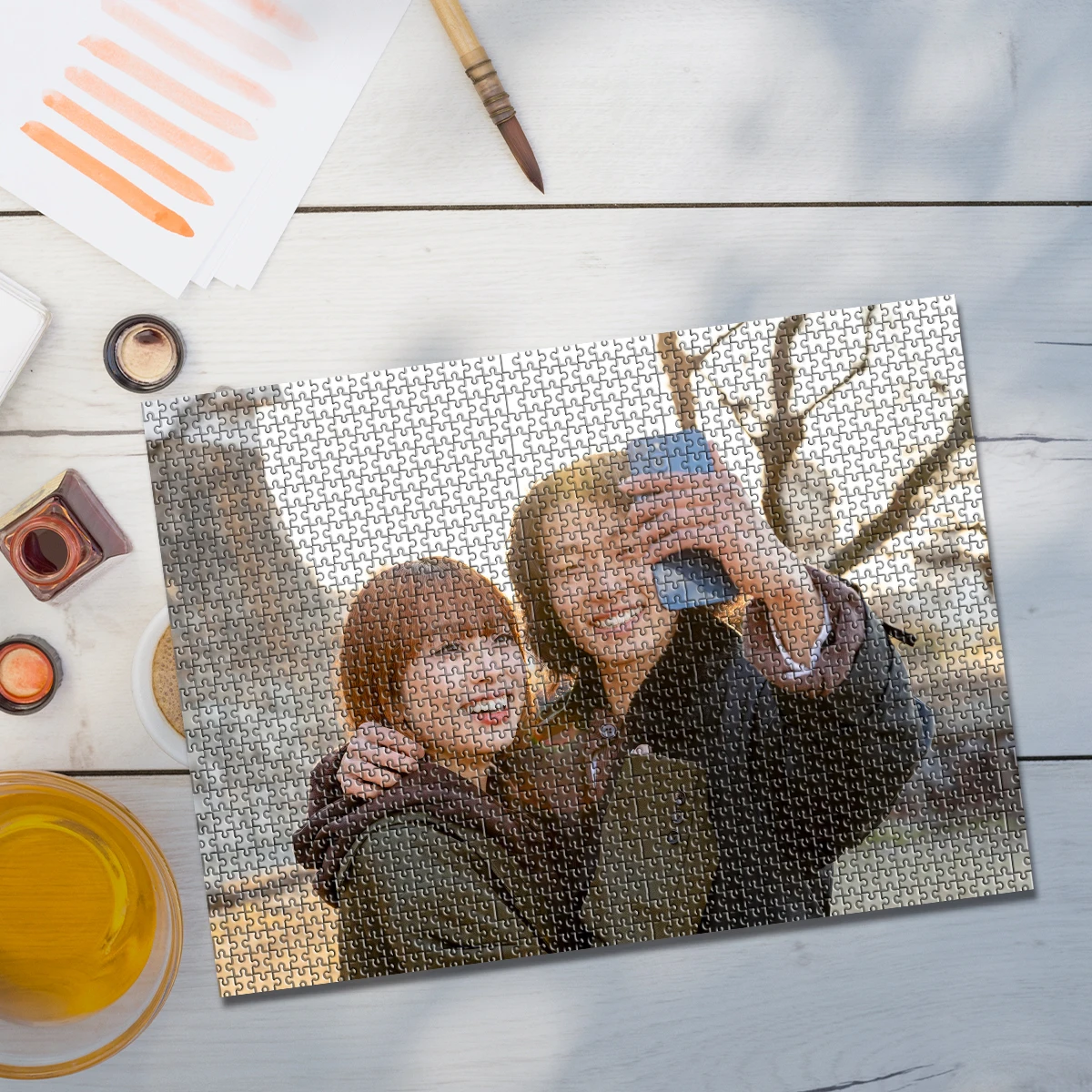 35/300/500/1000pcs Personalized Custom Photo Puzzle family photo Wooden/cardboard for Adults DIY Toys Decoration