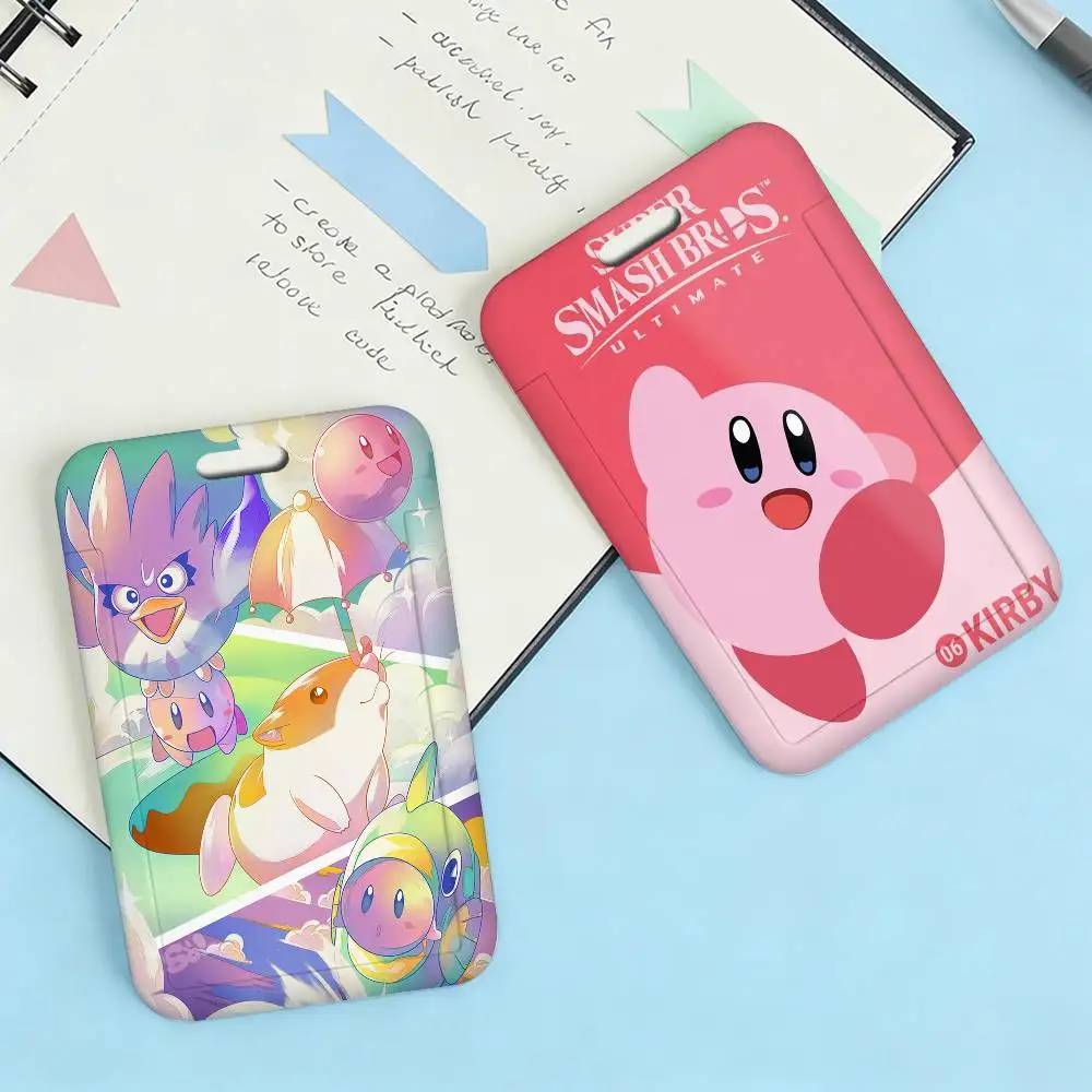 K-kirbys 1Pcs Work Name Card Holders Business Work Card ID Badge Lanyard Holder Men Women ID Business Case view 2