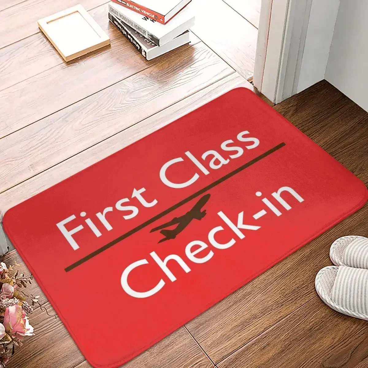 FIRST CLASS Check-in - BATH MAT Doormat Polyester Floor Mat Water oil proof Carpet Kitchen Entrance Rugs Mats Non-slip Footpad