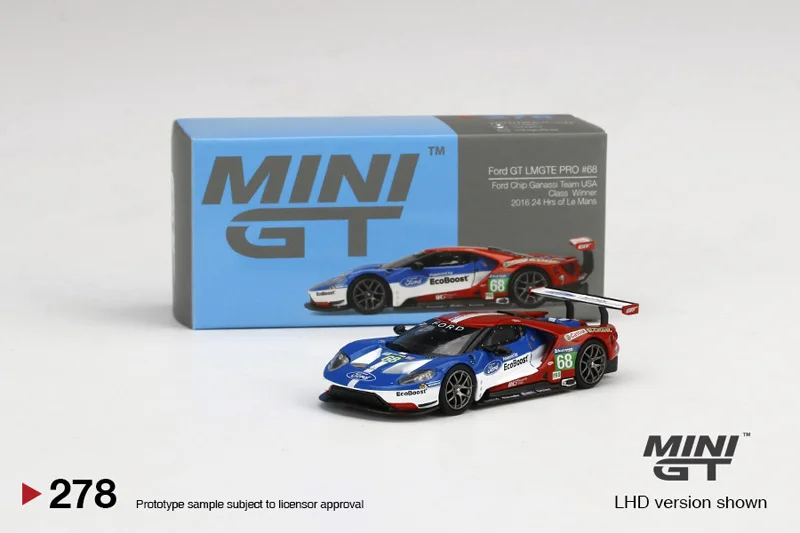 TSM MINI GT 1:64 Ford GT Ford GTLME PRO 68 Winner Alloy car model Collection gift