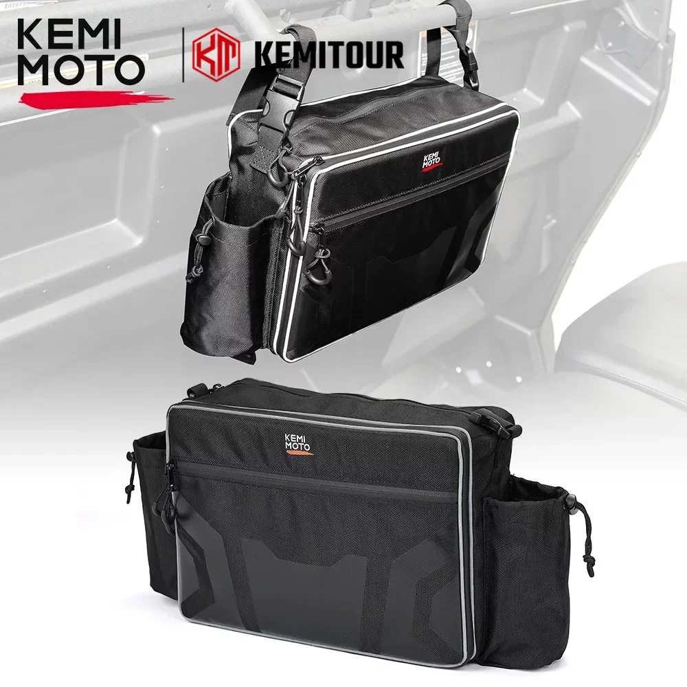 

KEMIMOTO Storage Bag for Can-Am Defender MAX for Honda Pioneer 1000-6 Compatible with Polaris RZR XP 1000 4 Backseat Organizer