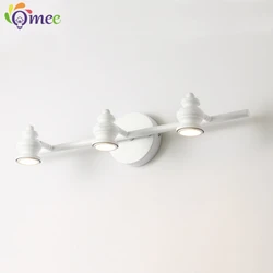 Bathroom LED Mirror Wall Lamp Black White Up Down Swing Adjustable Sconce Lighting Fixture Makeup mirror LED Luxury Decor Lights