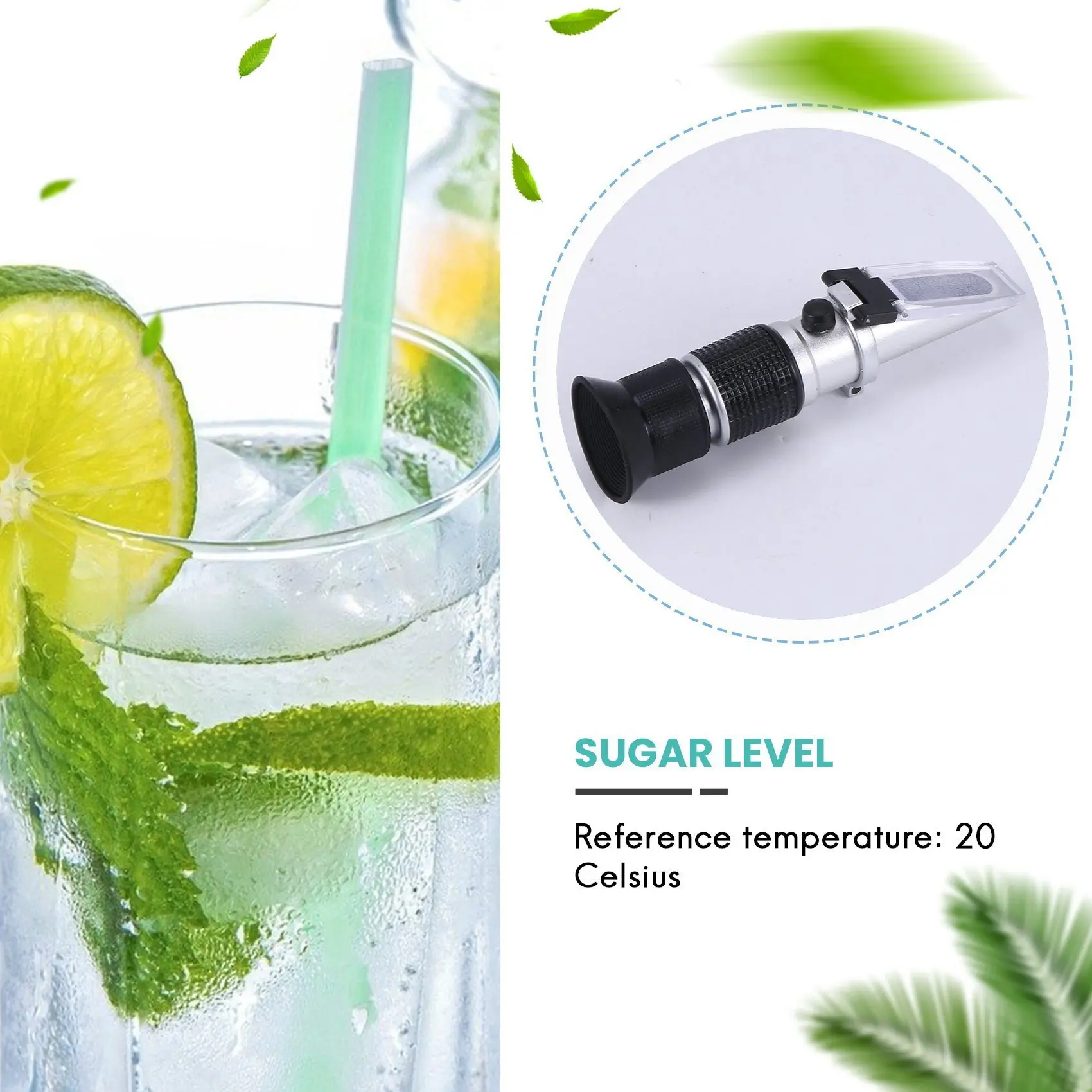 -A96P REFRACTOOMETER - Refractometer 0-90% Brix, suikerniveau