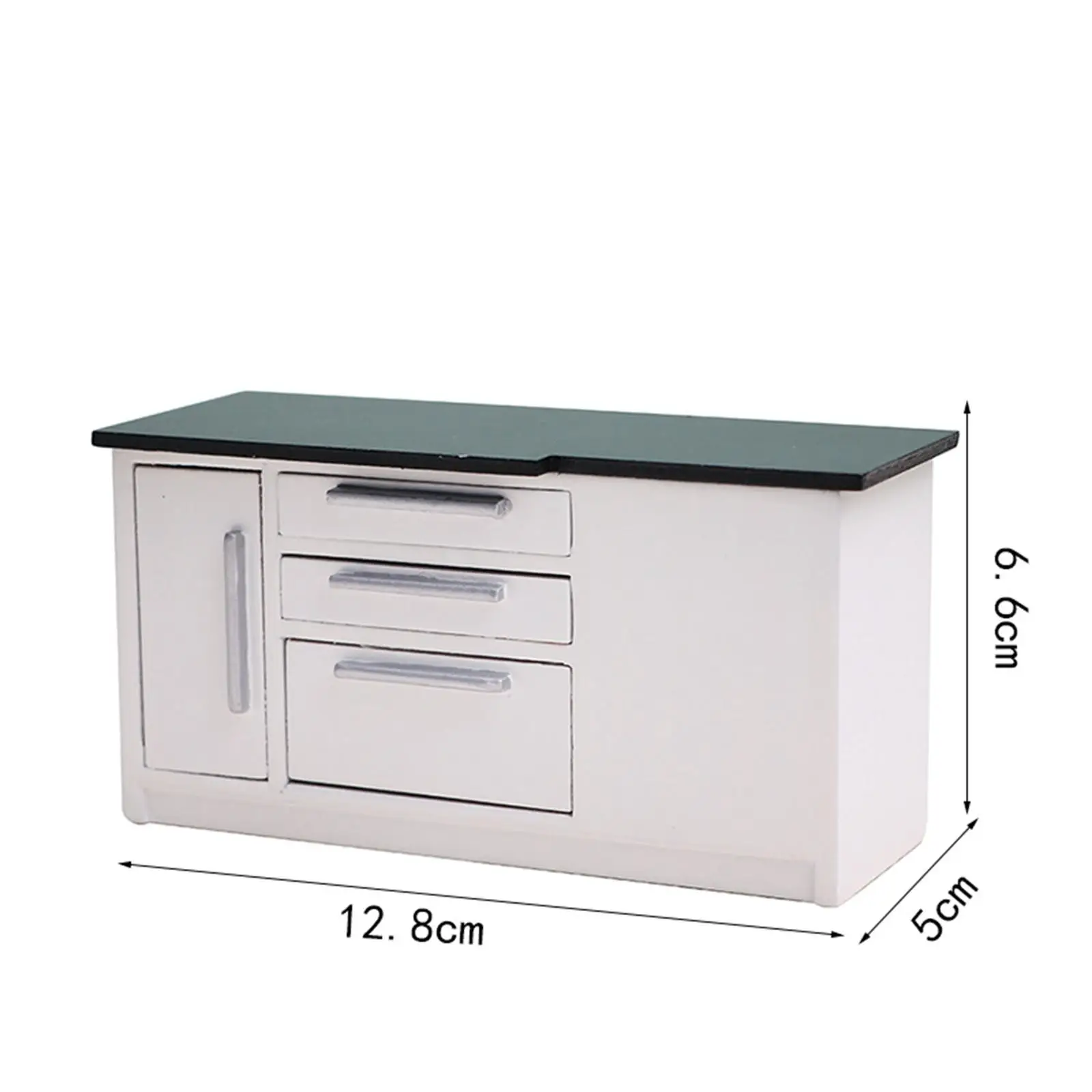 Wooden Dollhouse Kitchen Sink Simulation Wash Basin Decoration ,Mini 1/12 Dollhouse Wall Cupboard for Toddlers