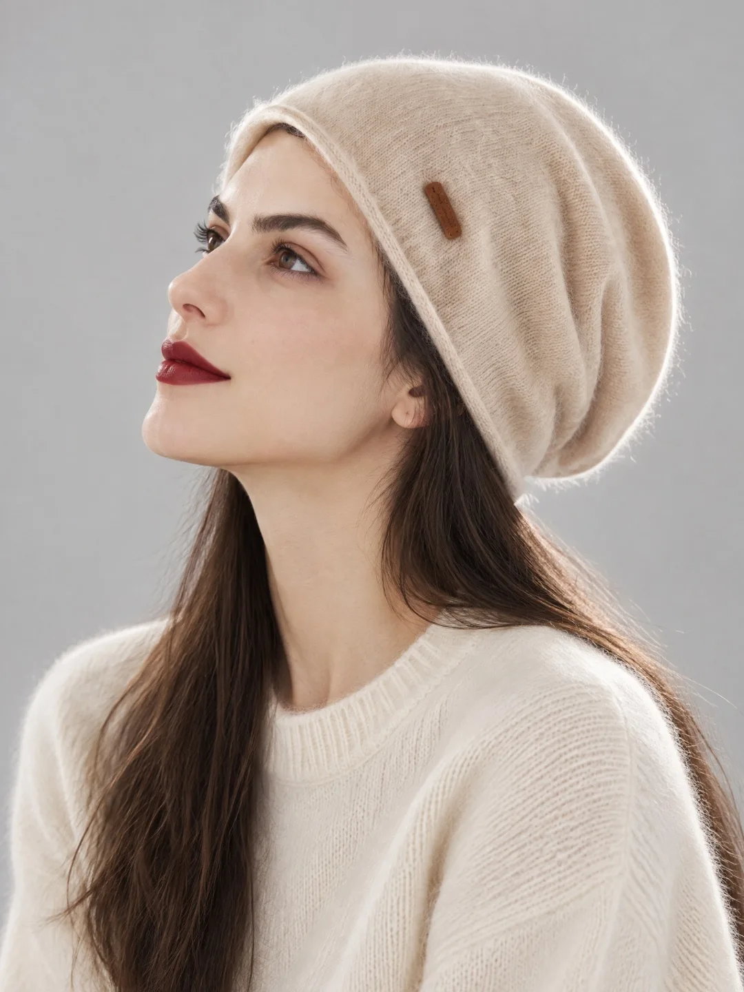 A-class high-quality Winter Unisex 100% Goat Cashmere Hats Outdoor Cashmere Knitted Beanie Hat women/Men Hedging Caps