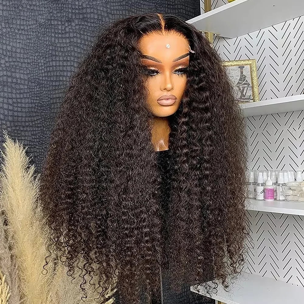 Loose Deep Wave 13X4 Lace Frontal Wig Brazilian Human Hair 30 32 Inch Transparent Water Curly Wigs 13x6 Lace Front Wig For Women