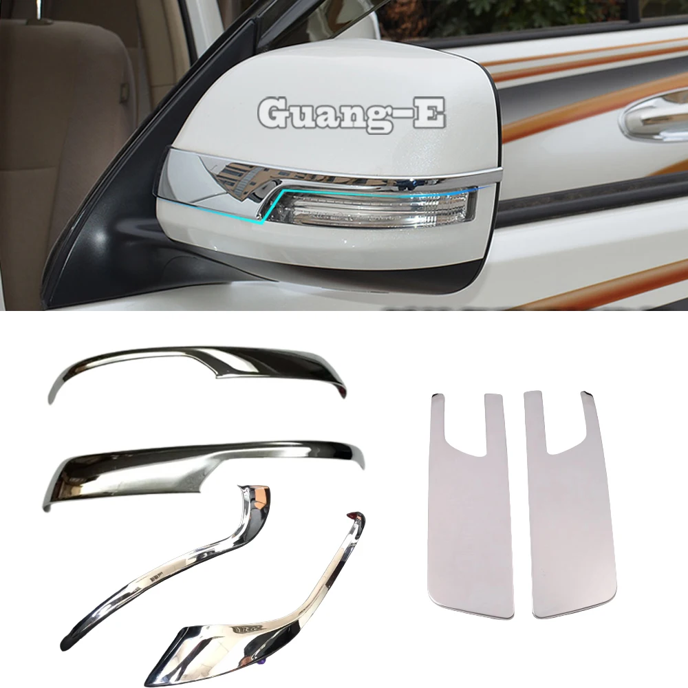 

Rear View Side Mirror Cover Stick Trim Frame Eyebrow For Toyota Prado FJ150 2010 2011 2012 2013 2014 2015 2016 2017 2018 2019