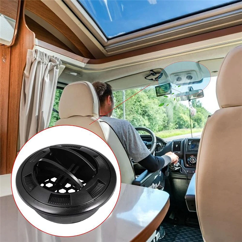 75mm Bus RV A/C Air Vent Round Air Conditioning Outlet w/ Honeycomb Grille Air Conditioner Outlet For Webasto Eberspacher Heater