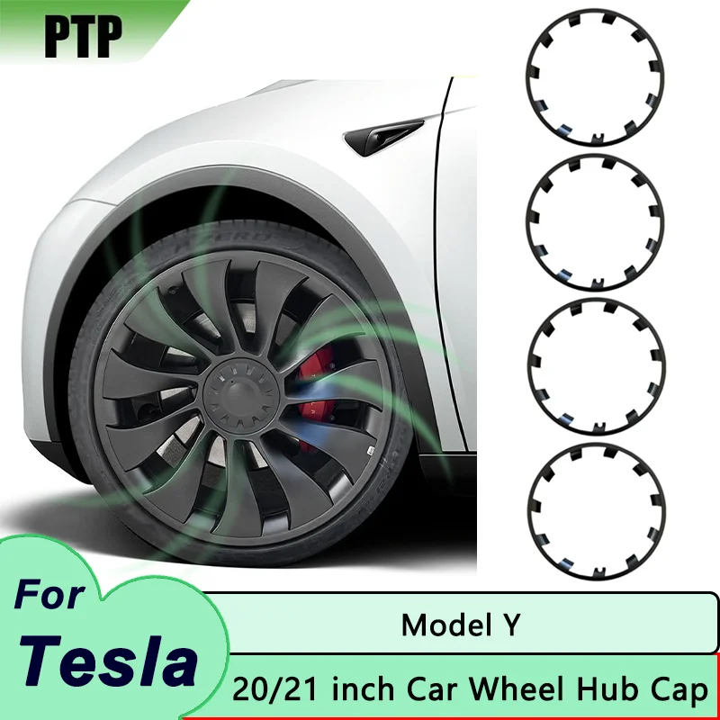 

For Tesla Model Y Performance 21 inch Wheel Hub Cap 20 inch ABS Uberturbine Wheel Protection Cover Rim Car Exterior Accessories