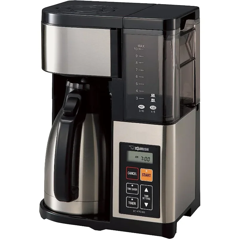 

Zojirushi EC-YTC100XB Coffee Maker, 10-Cup, Stainless Steel/Black