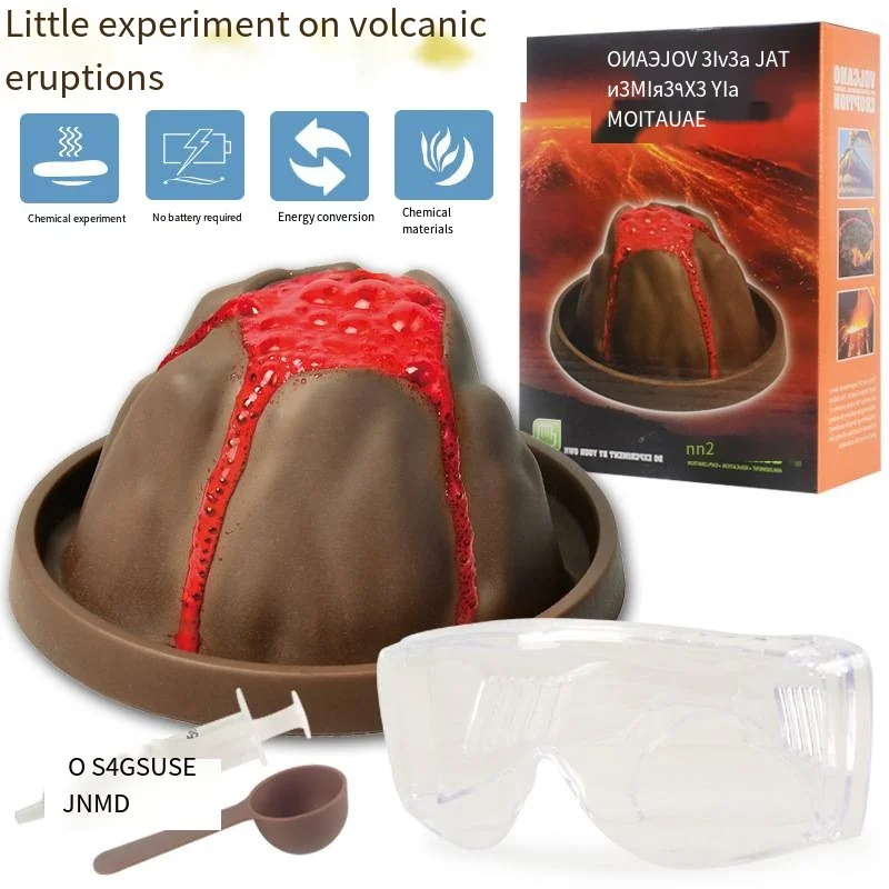 

Children Diy Volcano Eruption Science Small Experiment Teaching Toy Set Early Education Interactive Hand Education