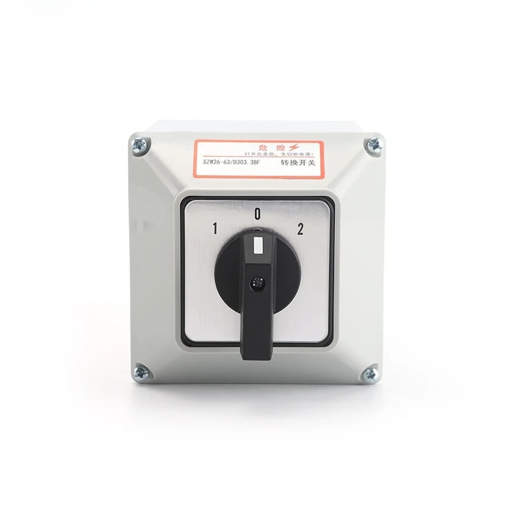 Industrial Transfer Switch 63A 3 Position Configuration Rated Insulation Voltage 660V Silver Alloy Contact Construction