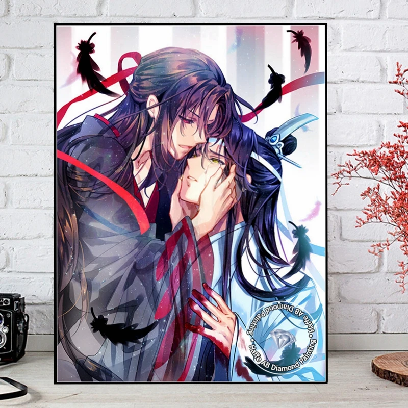 Grandmaster of Demonic Cultivation Diamond Painting AB Drills Anime Mo Dao Zu Shi Cross Stitch Wei Wuxian Photo Home Decor