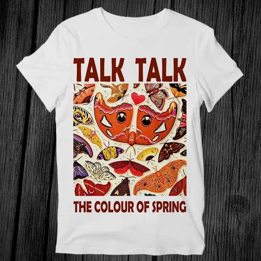Vtg Talk Talk Music Band из плотного хлопка S-234XL, белая футболка унисекс MM144, мужская одежда, женская одежда, Новый год Vtg Talk Talk Music Band из плотного хлопка S-234XL, белая футболка унисекс MM144, мужская одежда, женская одежда, Новый год