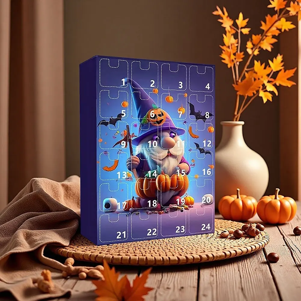 For Halloween Advents Calendar Fashion Countdown Collectible Figures Kit For children' s Bedroom Nightstand Decor