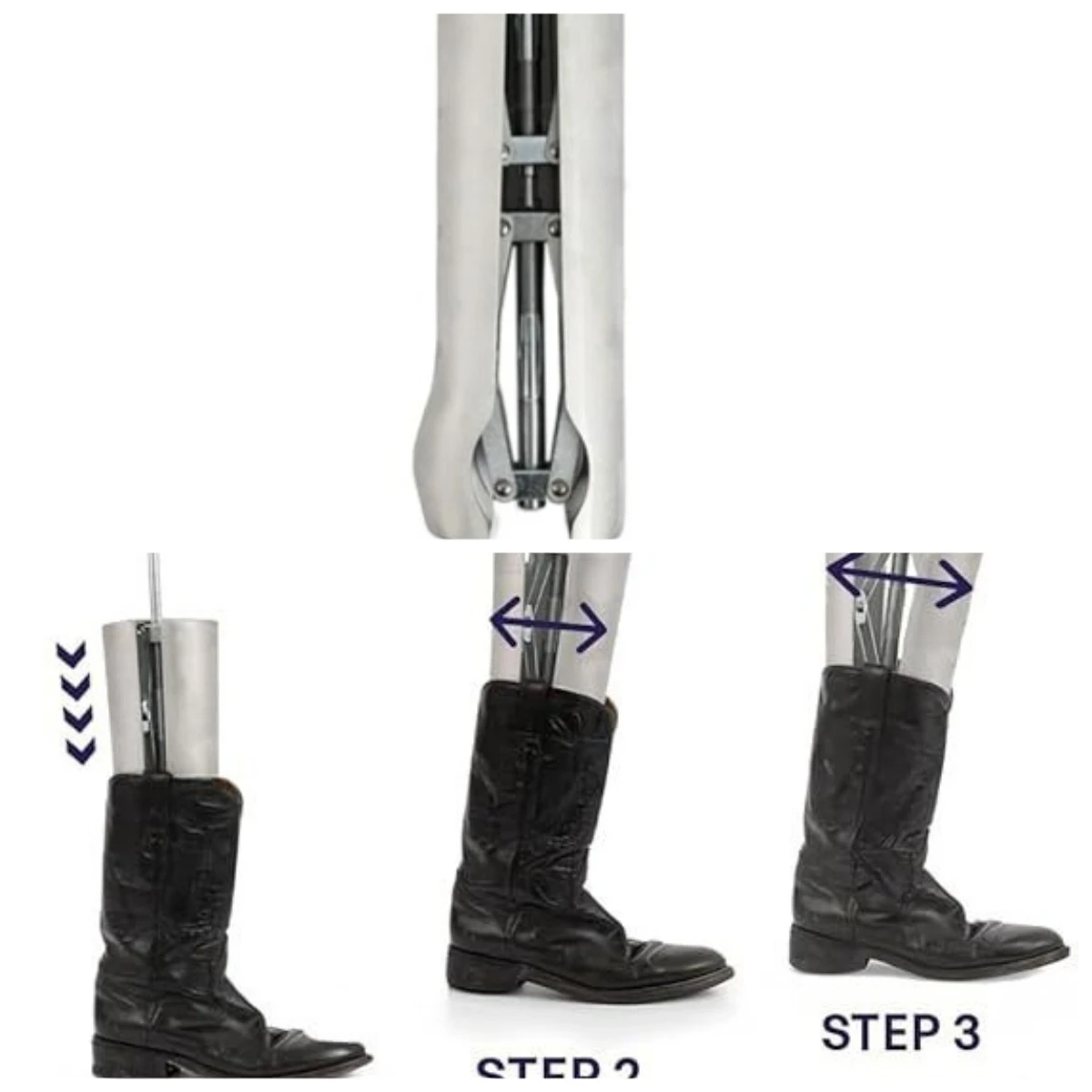 Professional Cast Aluminum Combination Boot Support for Relieving Tightness in Ankles and Calves