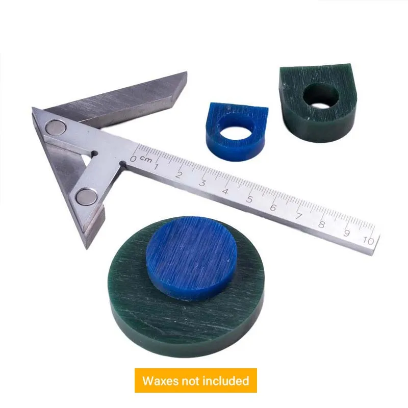Precision Centering Gauge Square 100mm Scale Round Shape Center Finder Tool Steel for Round Bar Jewelry Metal Wax Working