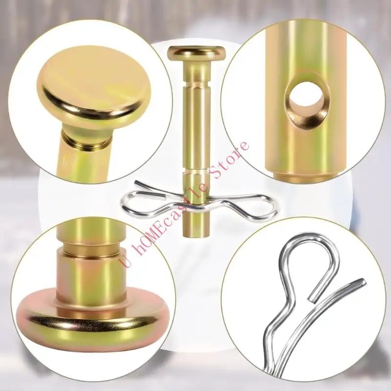 63HF Pack of 20Pairs Shear Pin Cotter Pin Assembly Suitable with Snow Blowers 1/4 x 1.5 Size