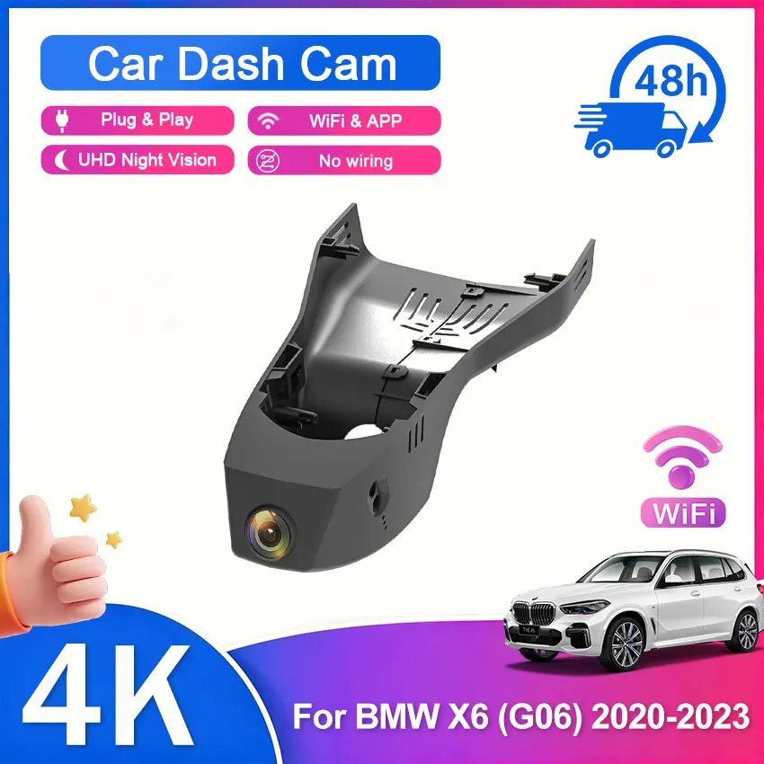 2160P Dash Camera Car Camera Night Vision Vehicle Video Recorder Dashcam DVR For BMW X6 G06 F16 F96 (3rd Gen) 2020-2023