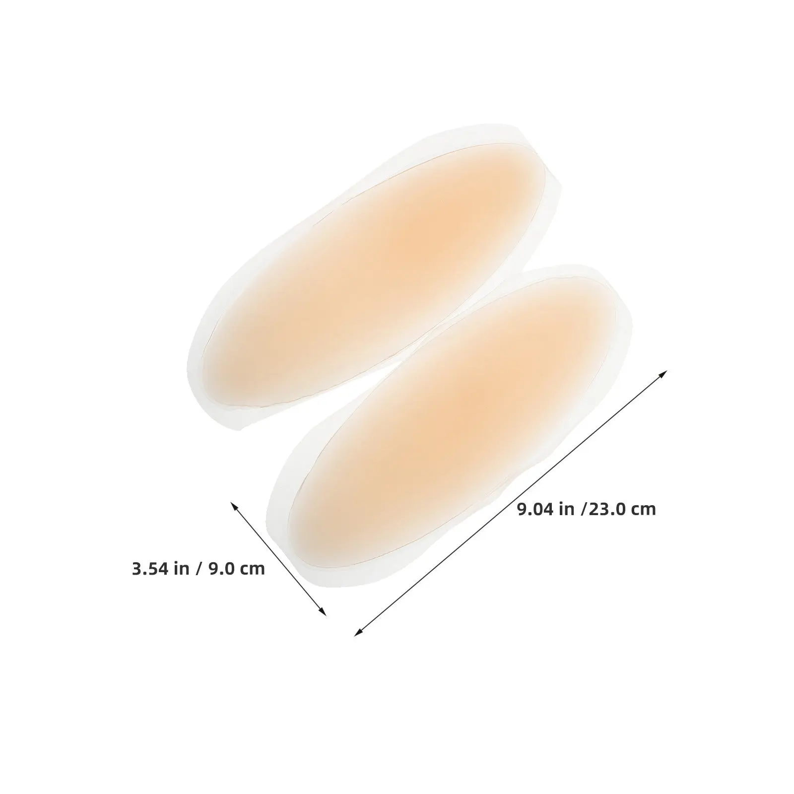 2Pairs Adhesive Silicone Thigh Pads for Women Breathable Sculpting Inserts Hip Shaper Removable Hip Dip Filler Pads Leg