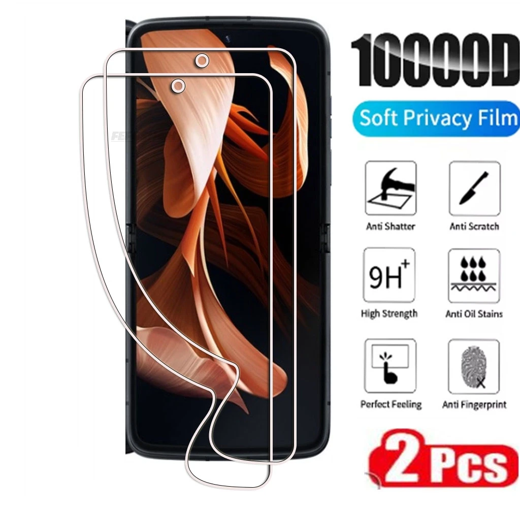 2PCS HD Full Hydraulic Hydrogel Film para Motorola Moto RAZR 2022 6.7"RAZR2022 Razr3 Gen 3 Protetor de Tela Protetora