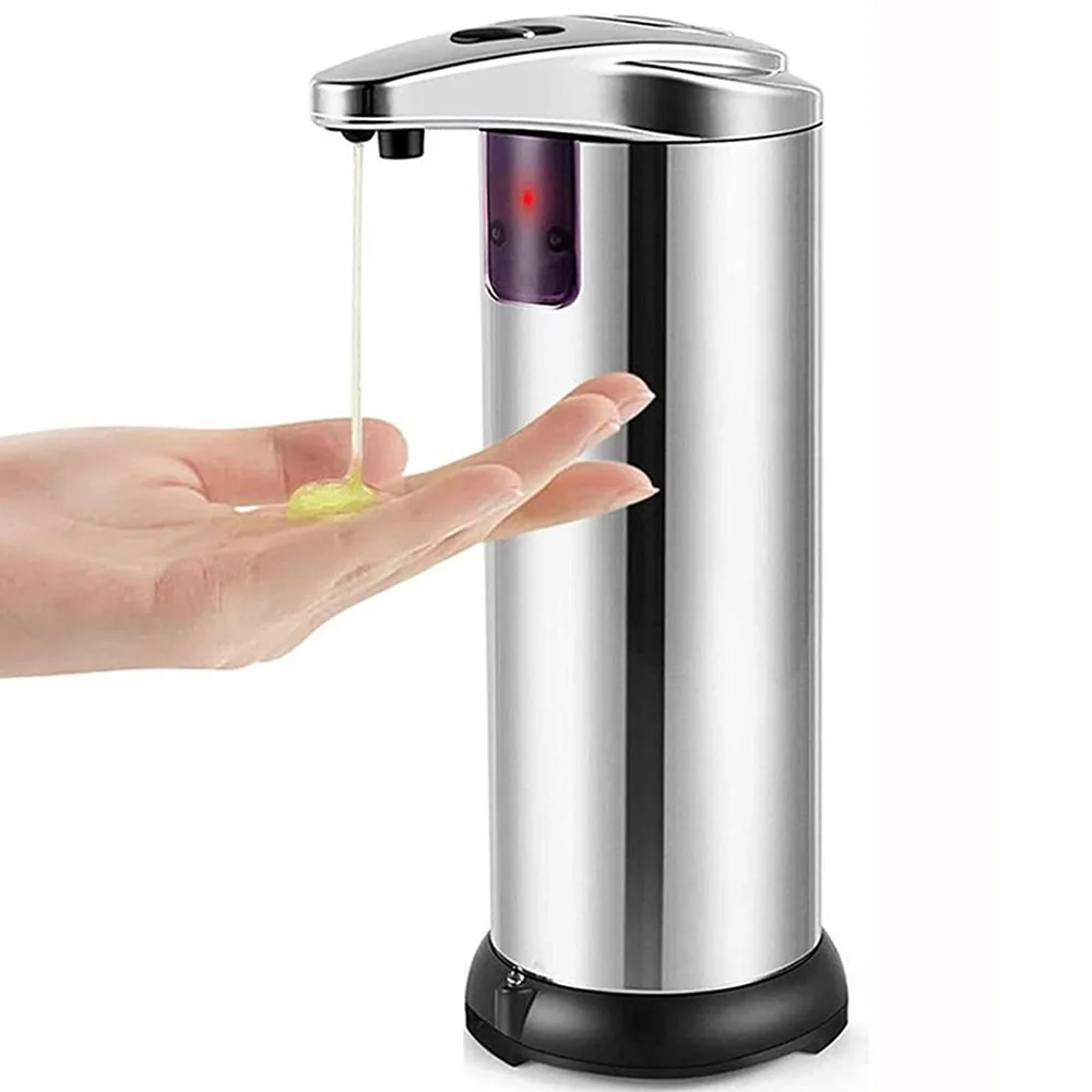 Smart Induction Soap Dispenser Stainless Steel Automatic Intelligent Liquid Soaps Container Large Foam Soaper For Bathroom