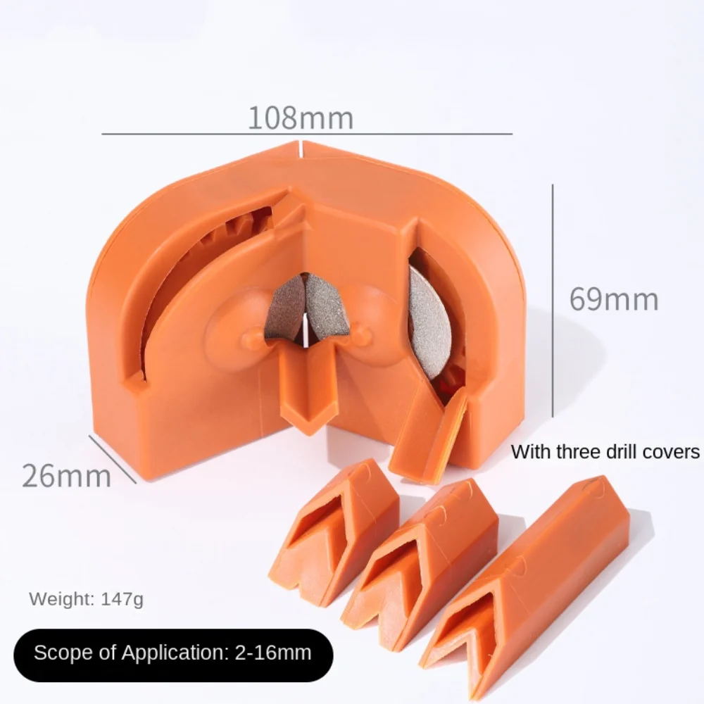 Polish Drill Bit Grinding Sharpener Wear Resistant Convenient Drill Sharpener Polish Tool Multipurpose Efficient
