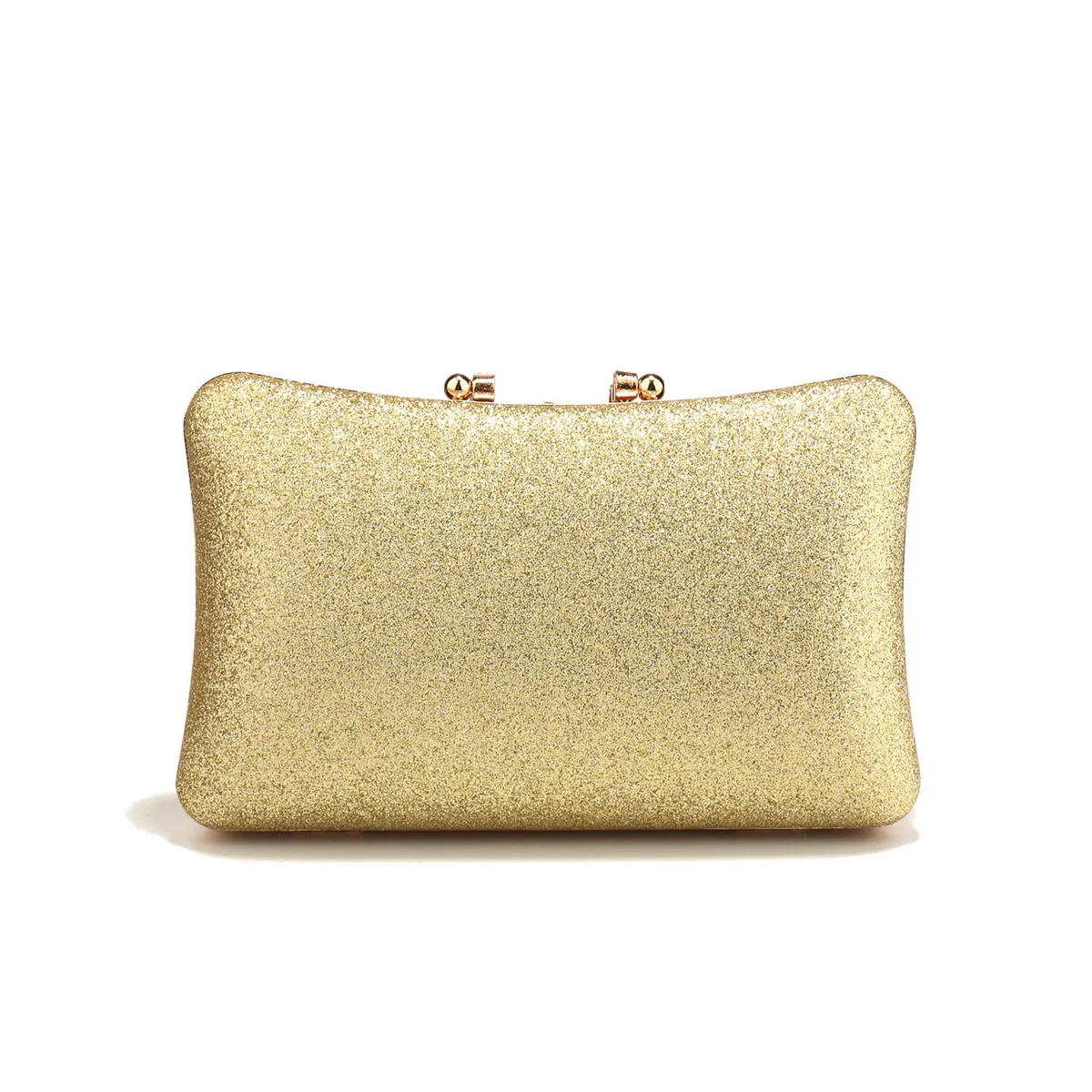 Golden Metal Women Clutch Bags Diamonds Luxury Small Evening Bags Sequined Handbags