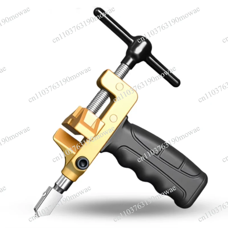 2-in-1 Diamond Tile & Glass Hand Tool with Top Handle