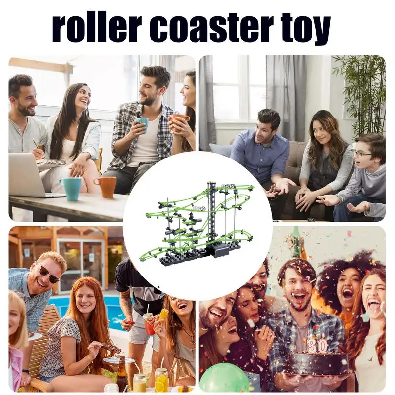 Marble Run Maze Race Track Games Spacerail Roller Coaster Electric Elevator Model Kids Education Science Toy Christmas Gifts