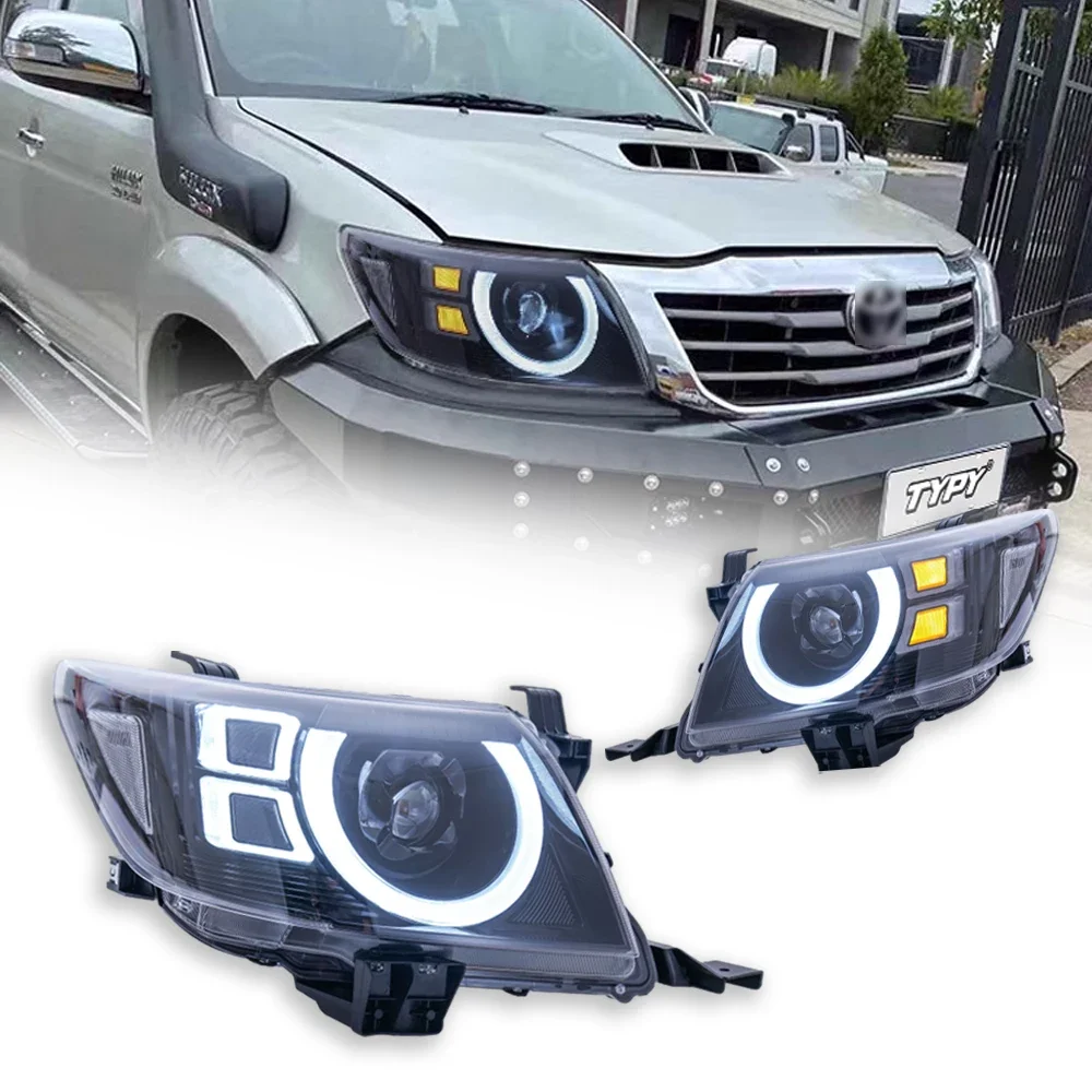 

Dynamic Signal Head Lamp Auto Accessories Upgrade Modified New LED For Toyota Hilux Vlgo Headlights 2012-2014
