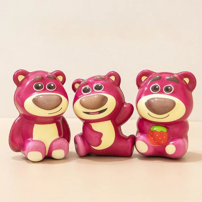 Kawaii Cute Lotso Slow Rebound Relaxation Toy Desktop Ornaments Cure Relax Toy Cartoon Anime Gifts For Girlfriends and Children