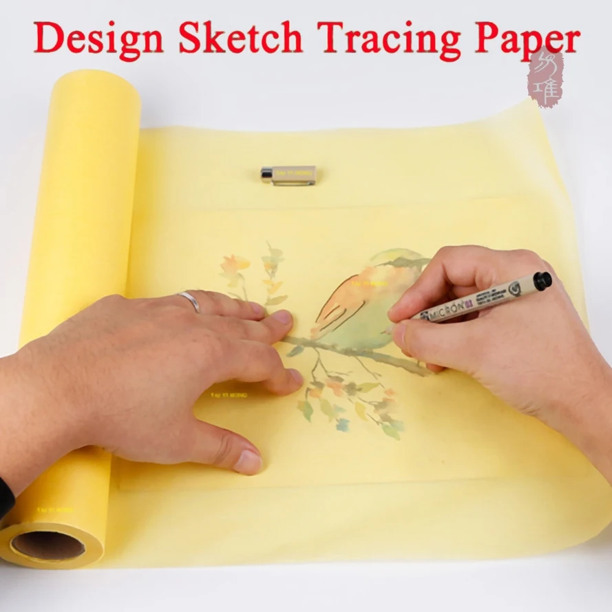 

46m colorful Sketch Tracing Paper Drawing Sketches Preliminary Translucent Craft Copying Calligraphy Drawing Technical Paper