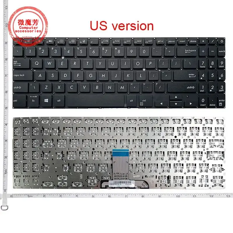 

US/RU Keyboard For ASUS PRO 7 PRO574 P3540 PX574F P3540FA PX574 English