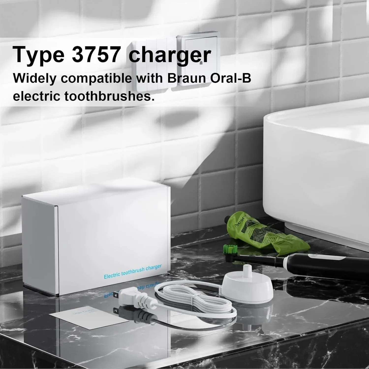 حثي شحن قاعدة محول استبدال ل أورال B 3757 Pro1000 D12 D20 iO2/iO3/iO4/5/6 سلسلة شاحن فرشاة الأسنان الكهربائية