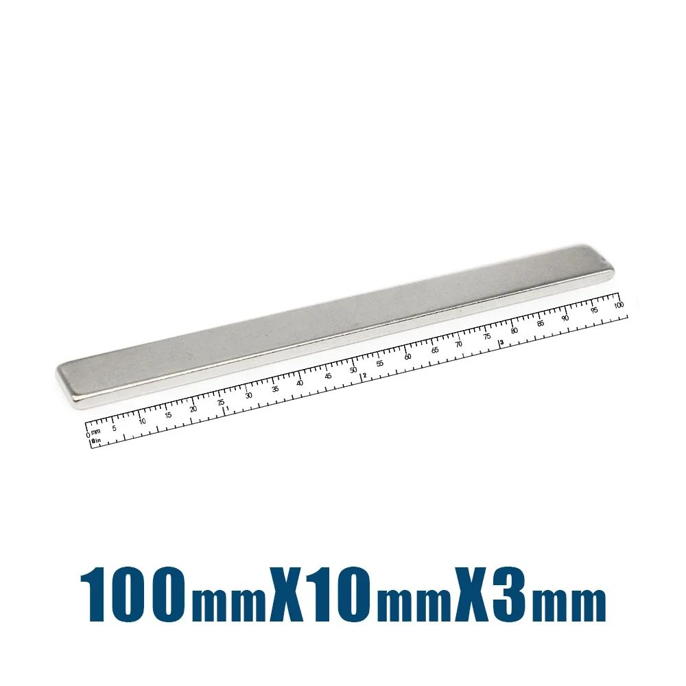 

100x30x10mm Powerful Block Magnets N35 Super Neodymium Magnet 100x30x10 mm Permanent NdFeB Magnets 100*30*10 mm