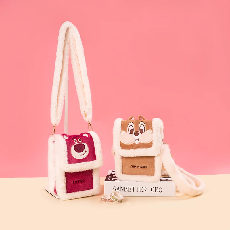 Disney Kawaii Lotso  chip Crossbody Bags Cartoon & Cute Backpacks Birthday Gift A must-have item for going out