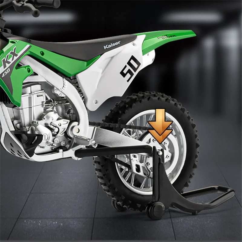 1:12 Kawasaki KX450 Die Cast Motorcycle Model Toy Vehicle Collection Autobike Shork-Absorber Off Road Autocycle Toys Car