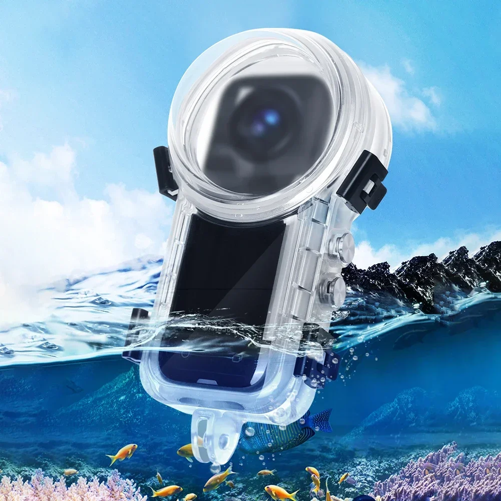 

Powerwin For Insta360 X3 Camera 50m Invisible Waterproof Diving Case 360° Panoramic Full View Underwater Protective Housing