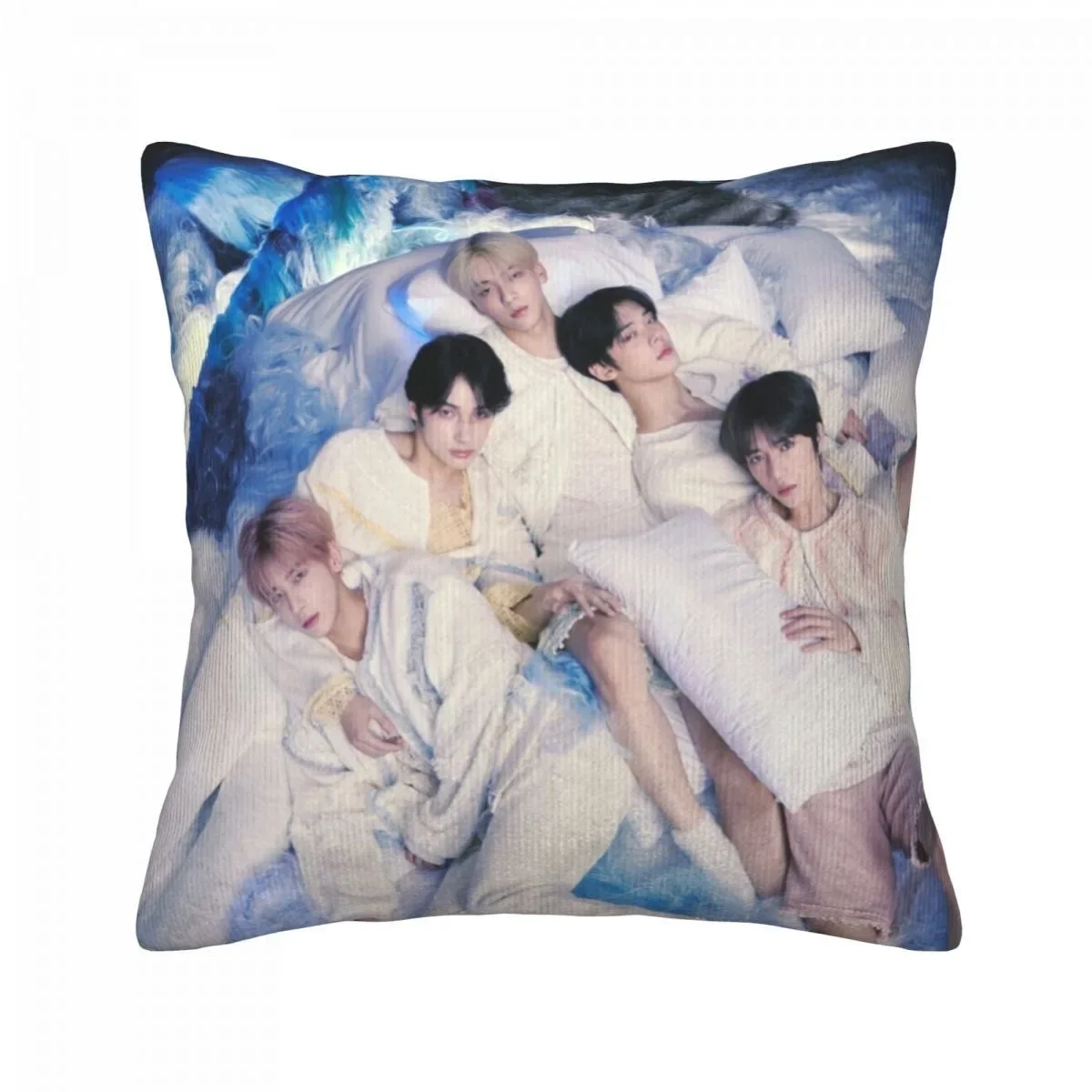 TXT HD Poster federa stampata fronte-retro SOOBIN YEONJUN BEOMGYU TAEHYUN HUENINGKAI foto Home Decor fodera per cuscino