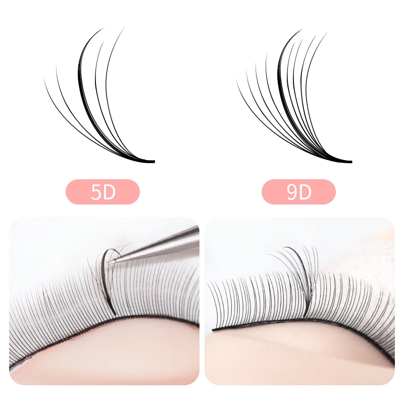 SongLash 5D/9D 05/07 Thickness 9-18mm Premade Volume Wispy Fans Eyelash Extensions Handmade Natural False Lashes Extensions