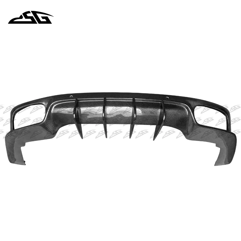 Carbon Fiber Rear Bumper Diffuser Lip Spoiler For Porsche Panamera 971 2017+ Rear Lip Splitter Apron Guard Body Kit Accessories